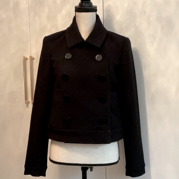 LOFT • Black Pea Coat - Picture 1 of 17